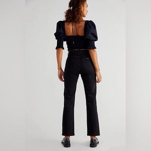 New with tags Rolla’s black straight denim - Free people